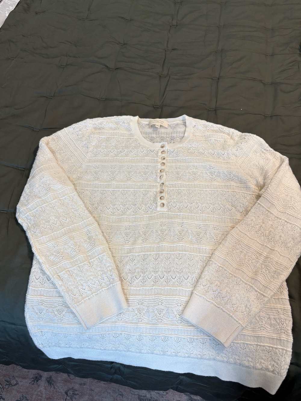Sézane Lyna sweater in ecru